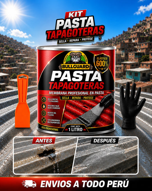 KIT PASTA TAPAGOTERAS + ESPATULA + GUANTES F1
